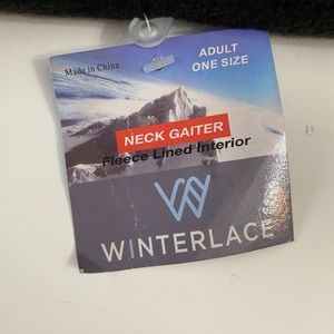 Winterlace Adult Unisex One Size Neck Gaiter Fleece Lined Brand New
